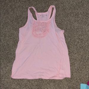 pink tank top